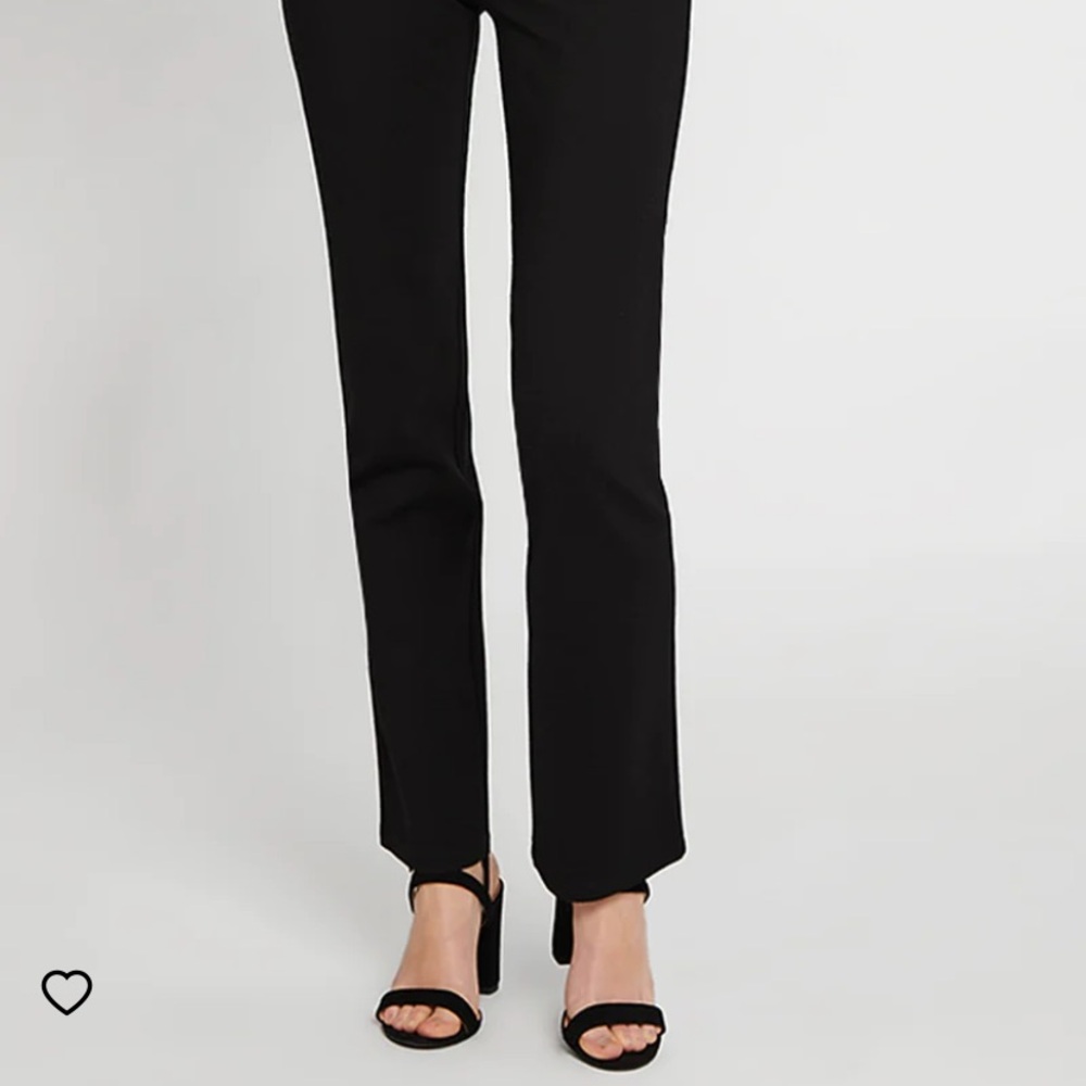 Classic Dress Pant Yoga Pants | Straight Large Black
